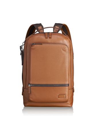 tumi harrison leather backpack