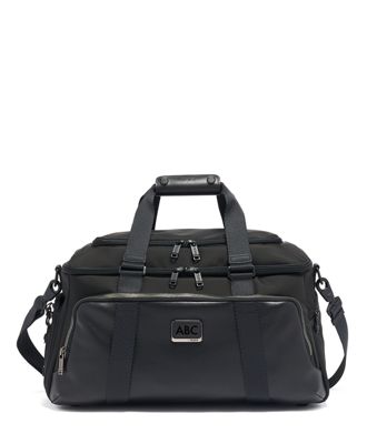 tumi leather duffle bag