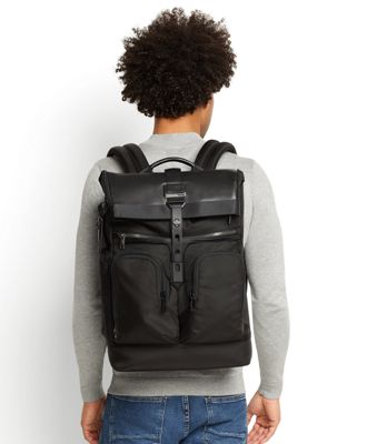 tumi roll top backpack