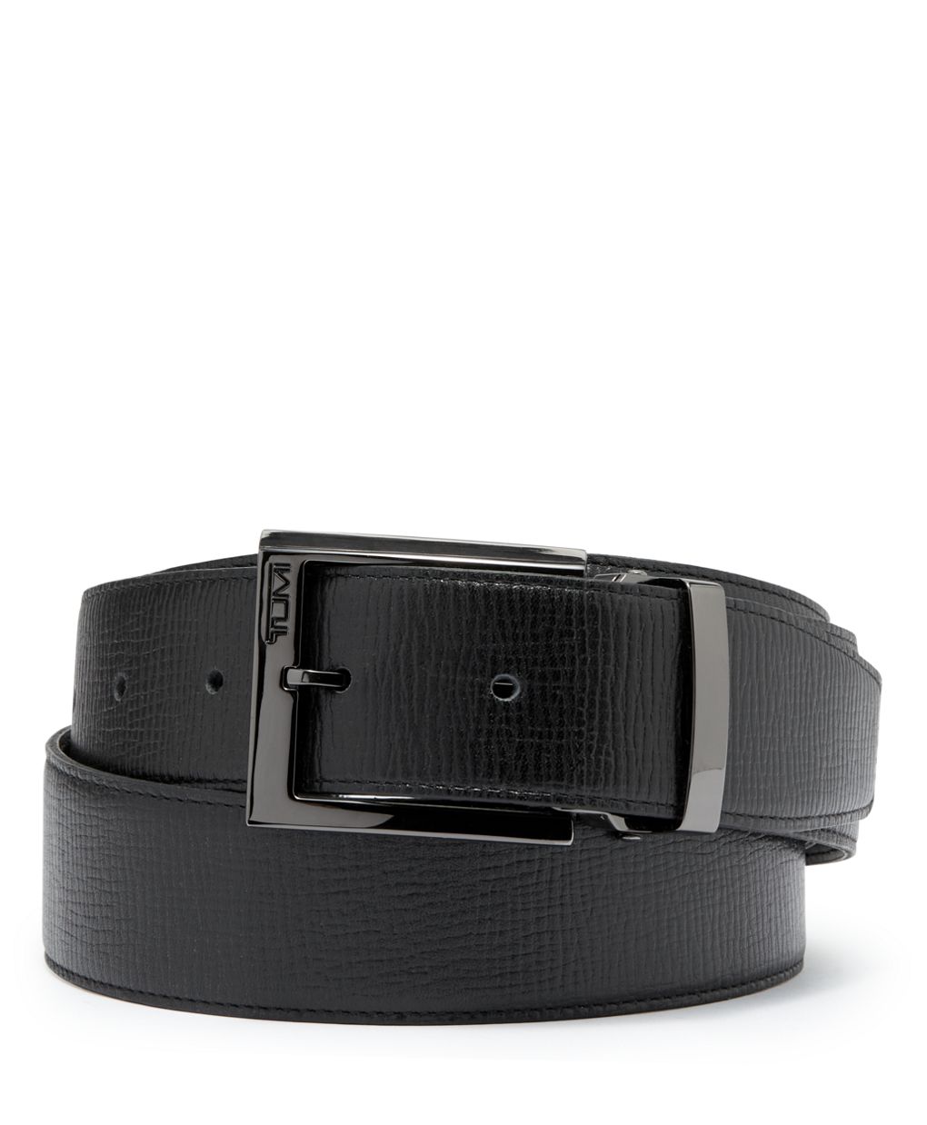 Navy Leather Belt - Blue Delta Jeans