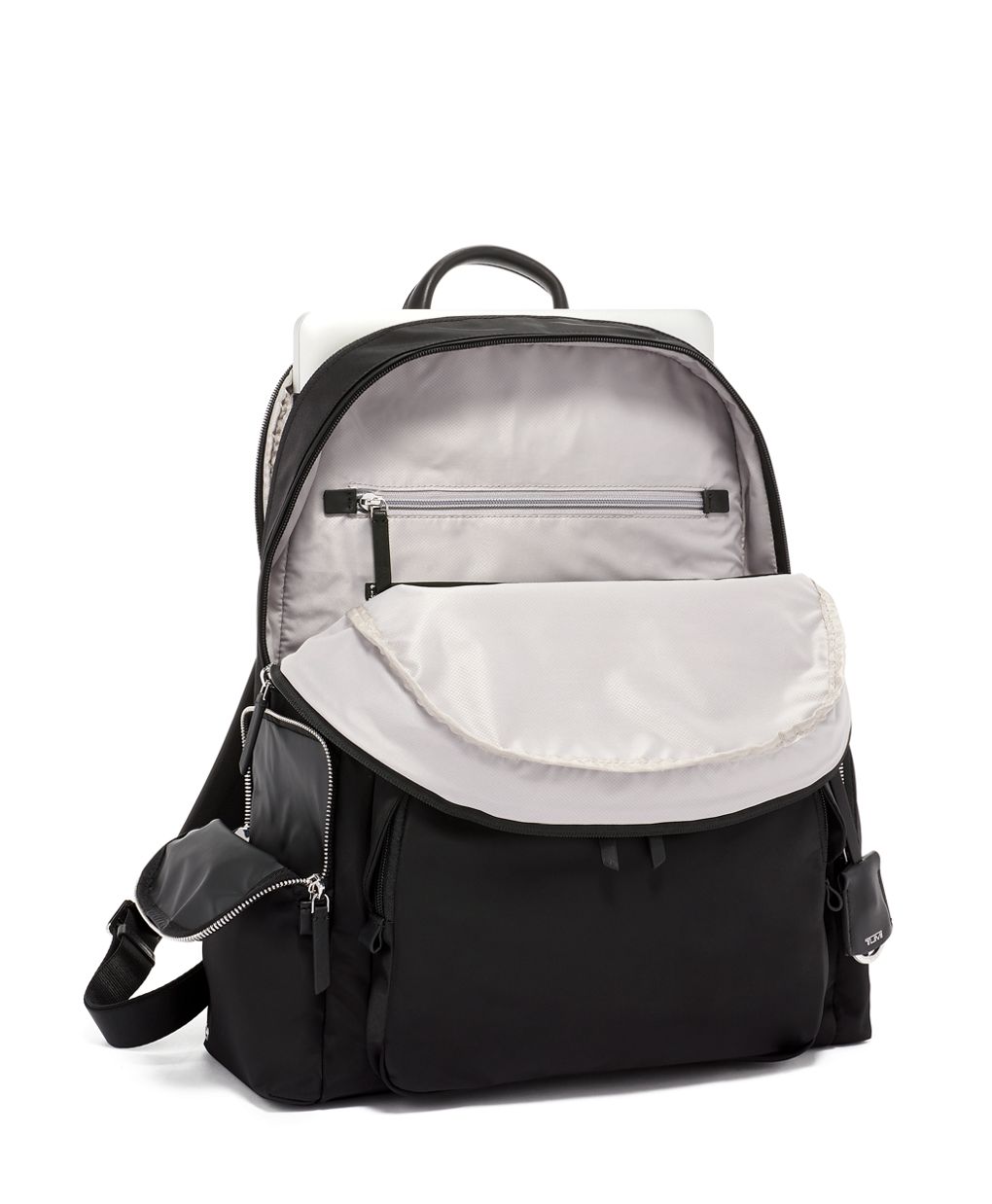 Black - Save 56% Tumi Synthetic Voyageur Carson Backpack in Black/Silver Womens Backpacks Tumi Backpacks 