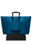 Just In Case® Tote in Dark  Turquoise/Embo Side View