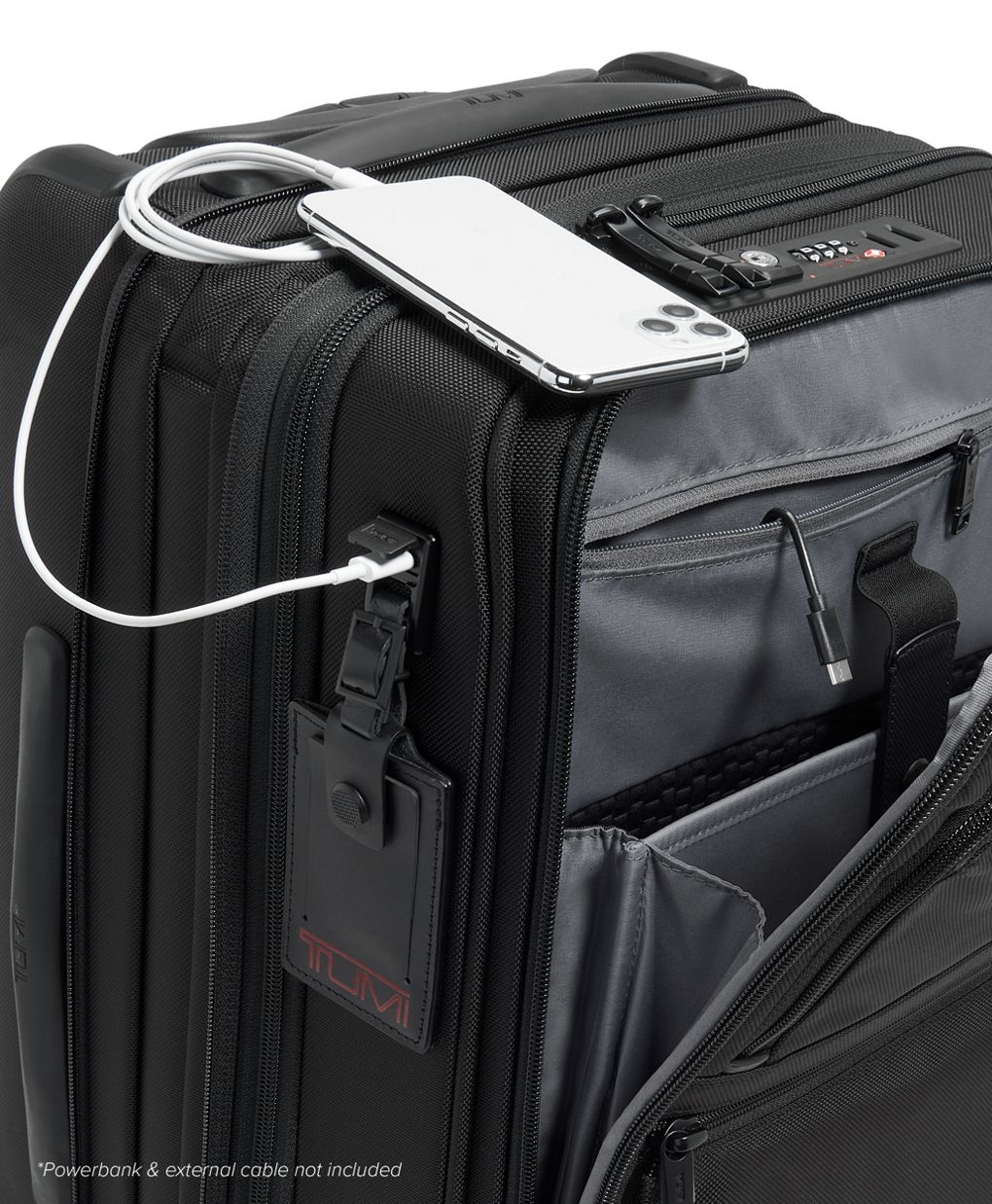 Tumi Alpha 3 Black International Expandable 4 Wheeled Carry-On