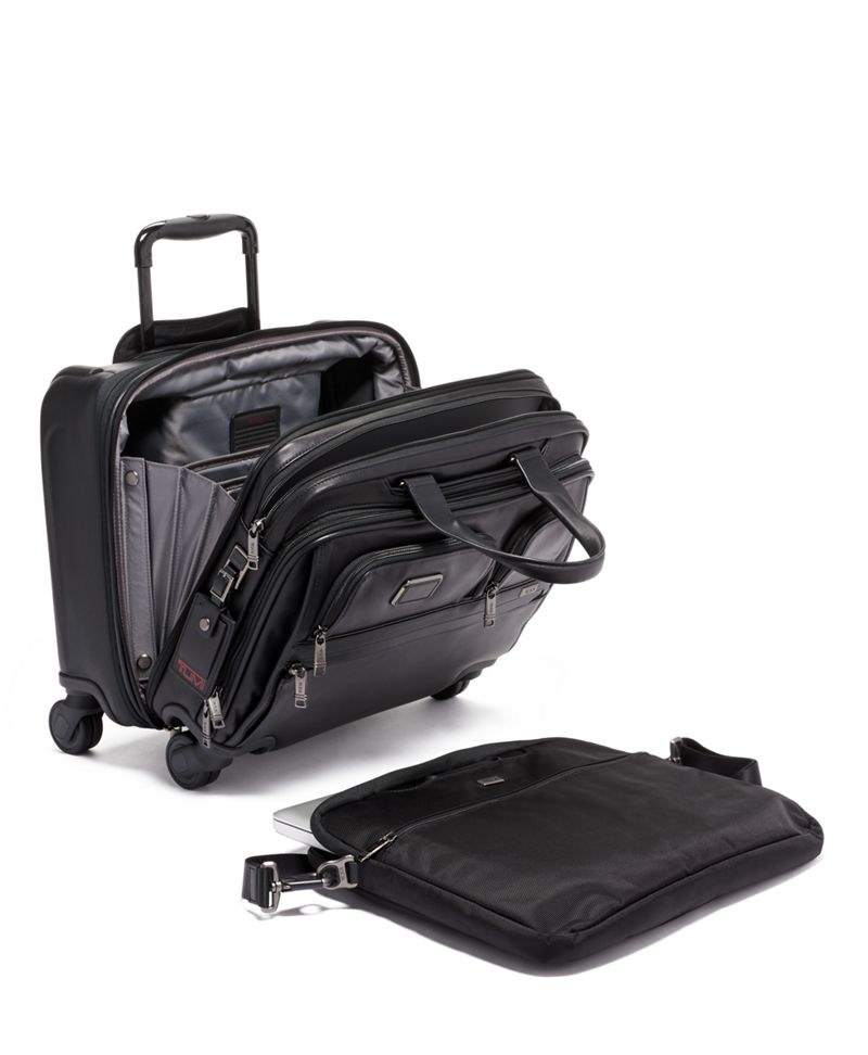 Deluxe 4 Wheeled Laptop Case Brief Leather - Alpha 3 - Tumi United States