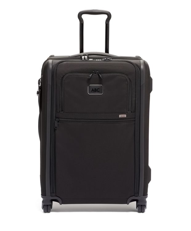 Black Short Trip Expandable 4 Wheeled Packing Case