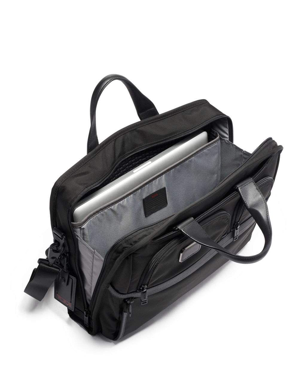 Tumi leather 2025 computer bag