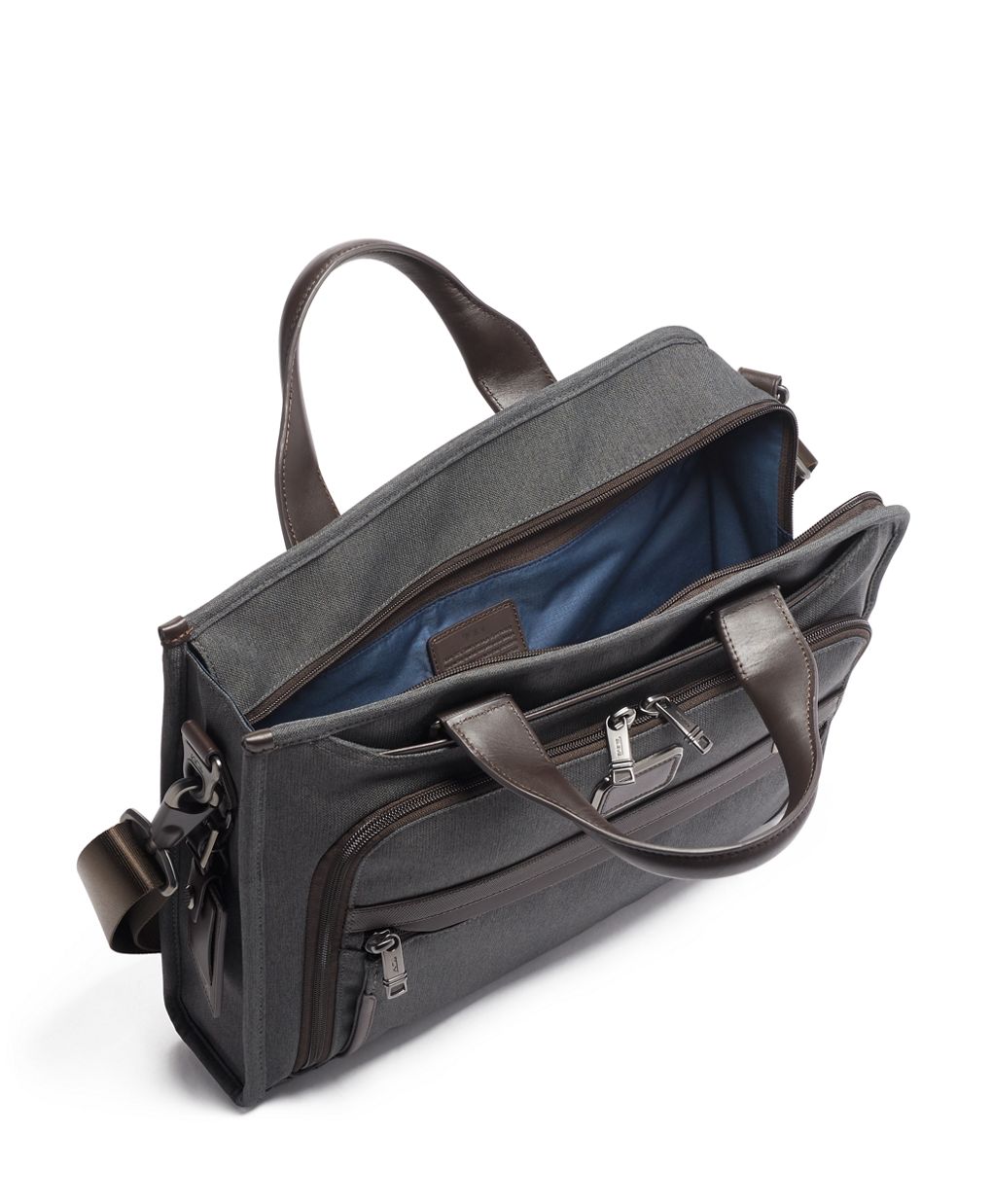 Tumi alpha 2 slim deluxe portfolio earl grey sale