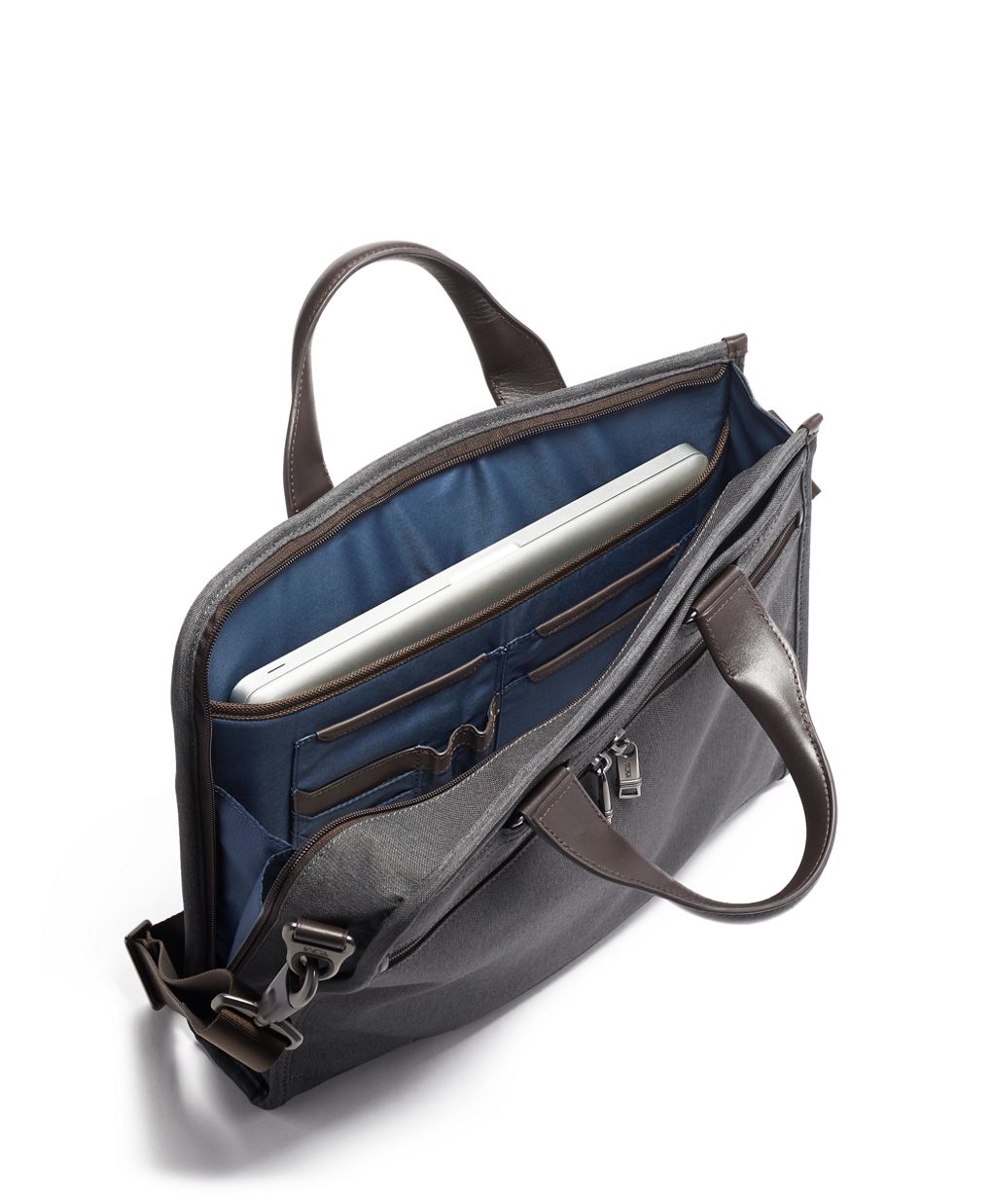 Tumi slim 2025 deluxe portfolio leather