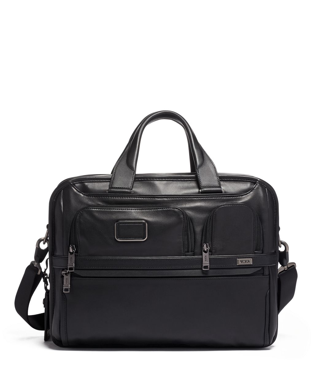 Leather store expandable briefcase