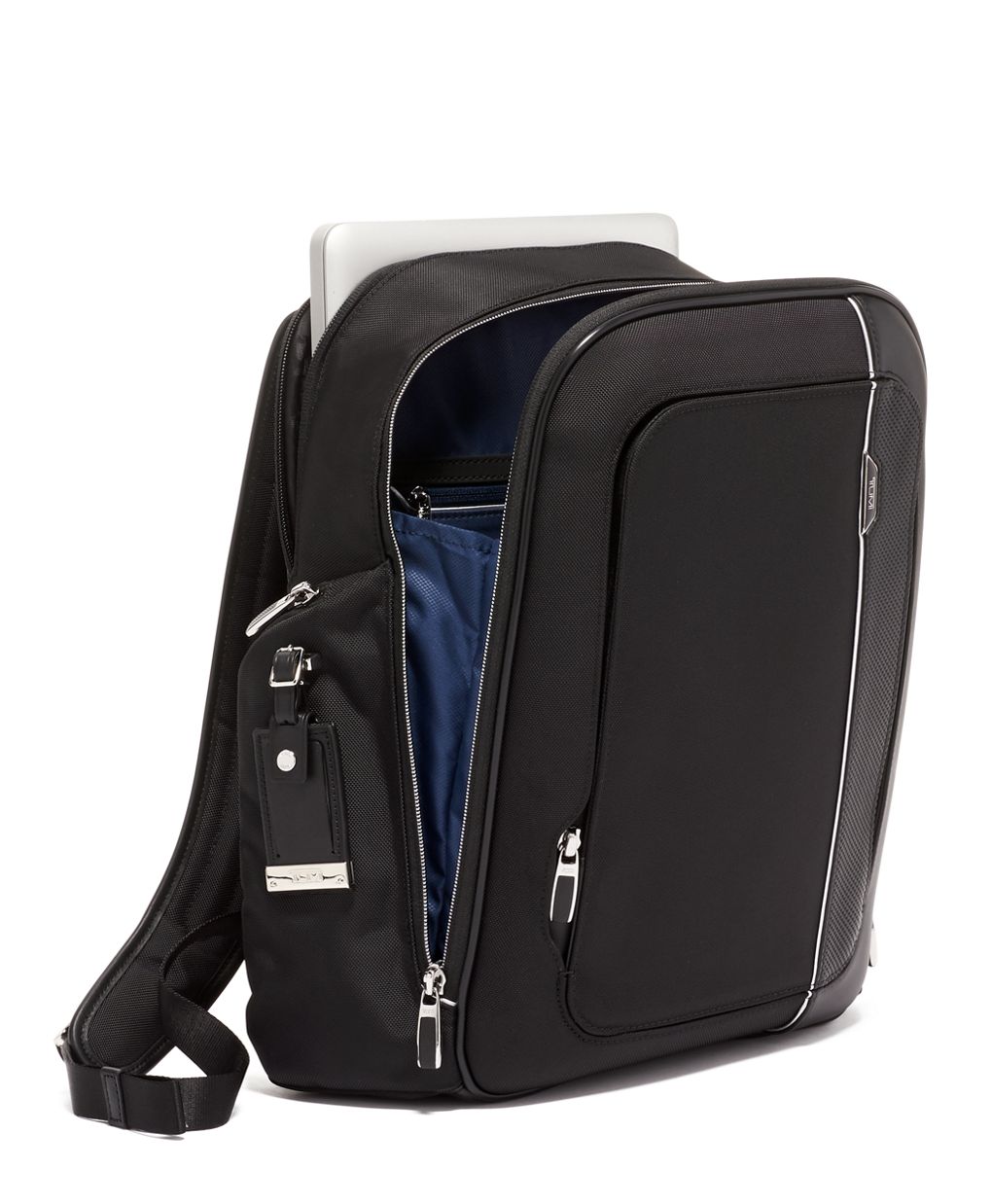 Tumi Arrive Black Leather Larson Backpack