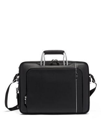 tumi leather carry on luggage