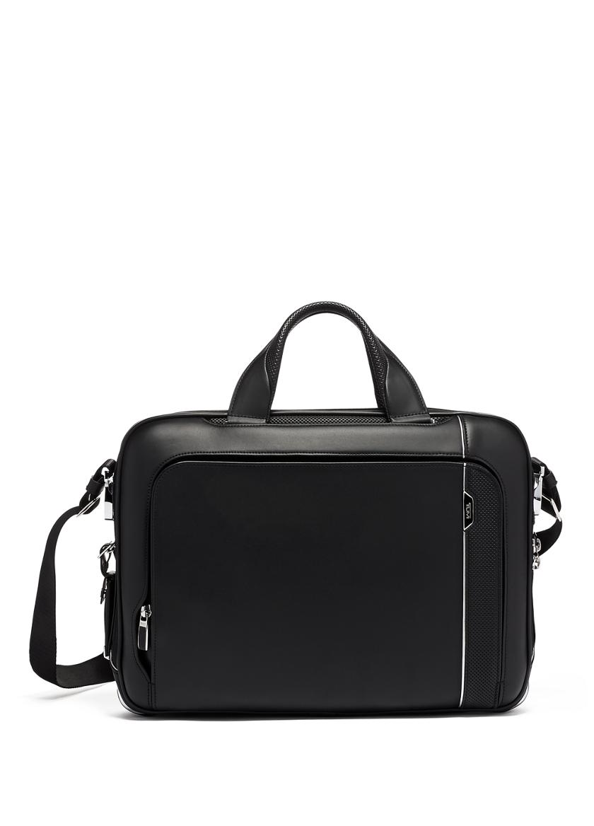 Tumi cheap leather suitcase