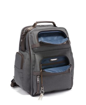 tumi grey backpack