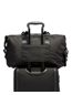 Double Expansion Satchel in Black Side View