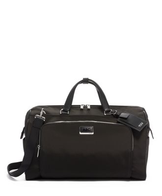 tumi leather carry on luggage