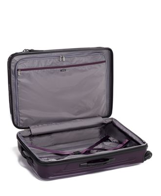 tumi purple luggage