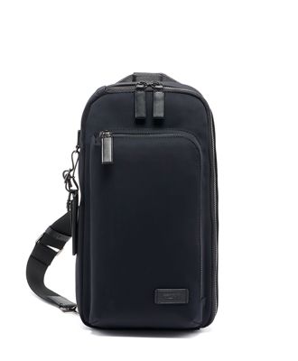 tumi sling bag leather