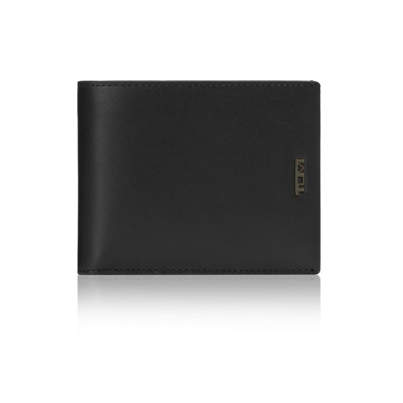 Tumi black leather clearance wallet