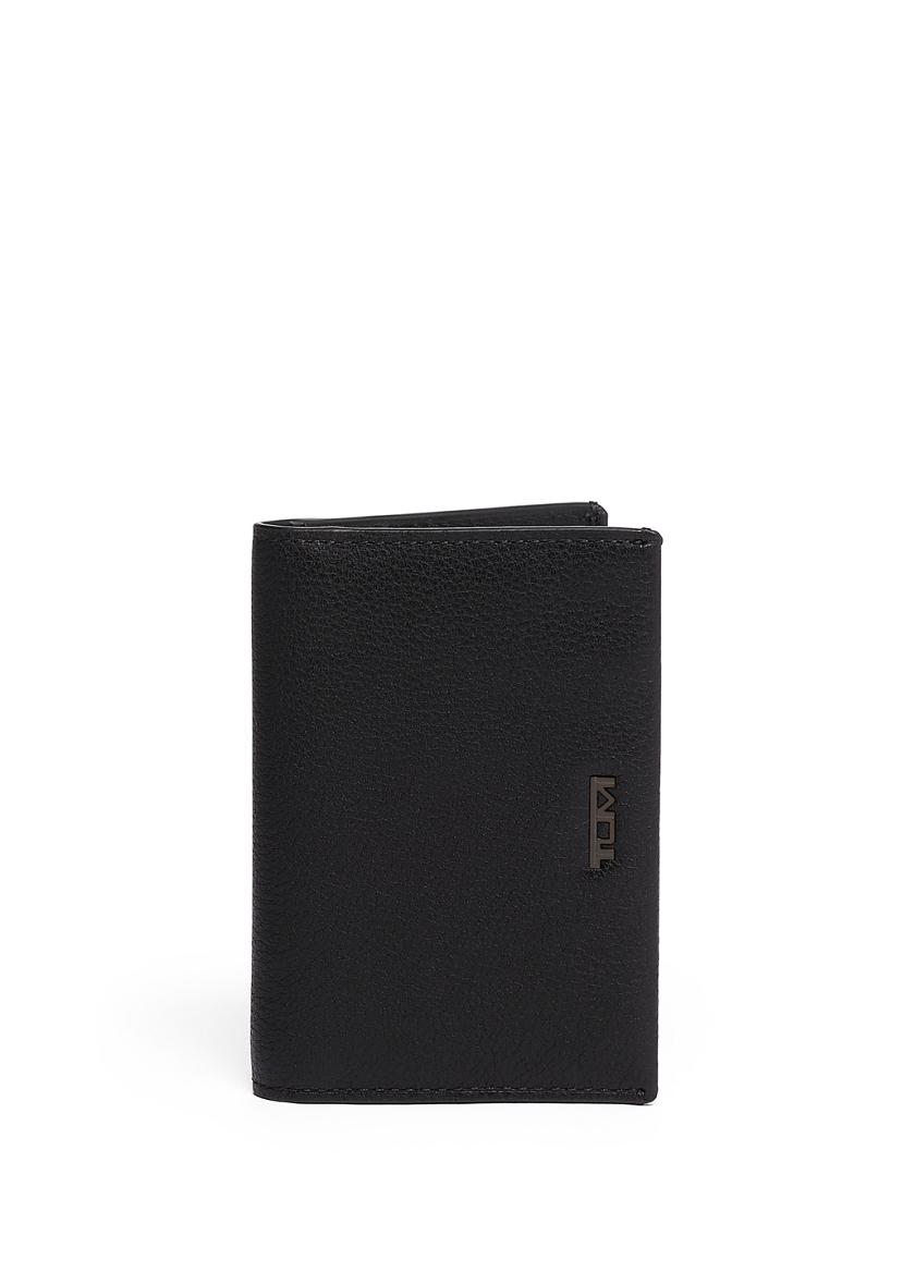 TUMI - Alpha Money Clip Card Case Wallet for Men - Anthracite/Brown