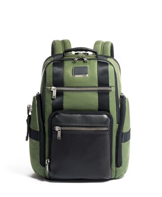 tumi green luggage