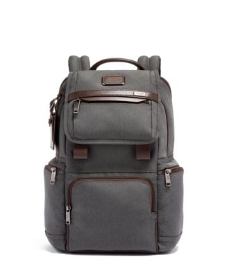 black flap backpack