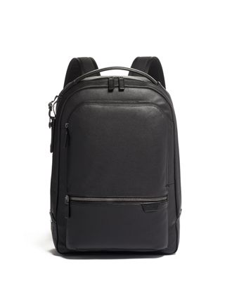 tumi leather backpack sale