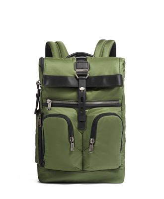 tumi green backpack