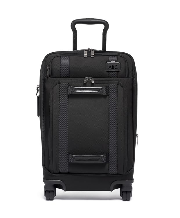 Black International Front Lid 4 Wheeled Carry-On