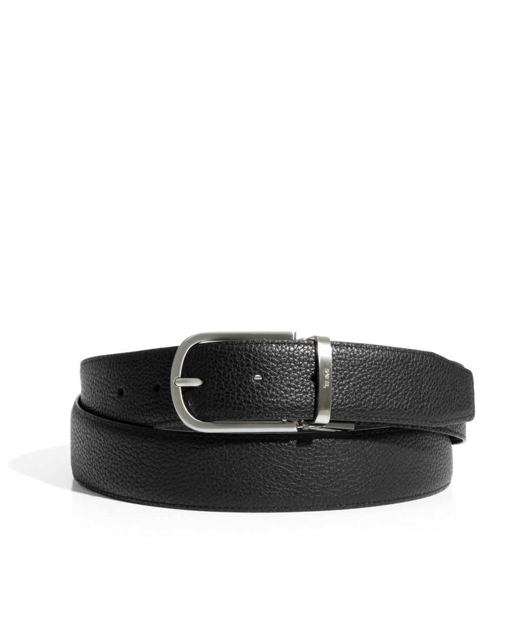 Buy BOSS Monogrammed Reversible Leather Belt, Black Color Men