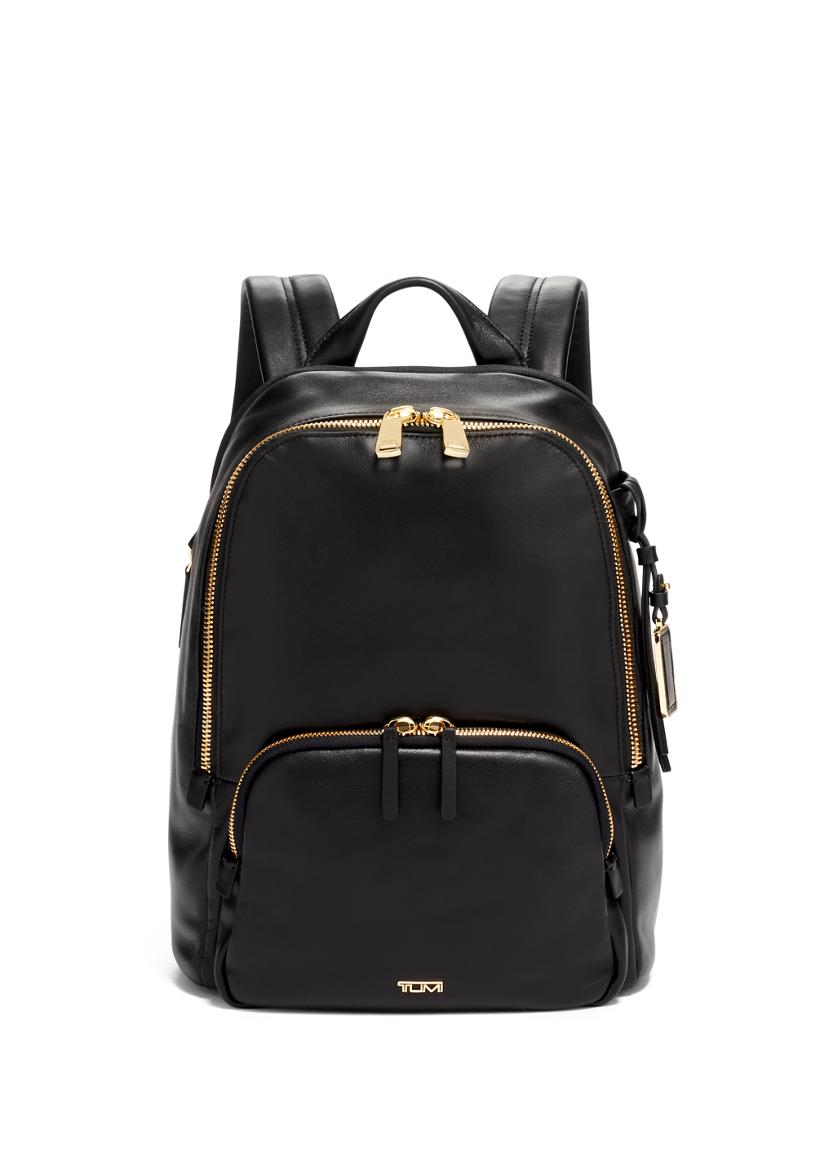 Black backpack cheap womens leather