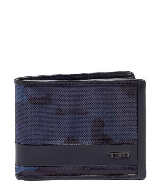 GLOBAL DOUBLE BILLFOLD nvy cam/bk - large | Tumi Thailand