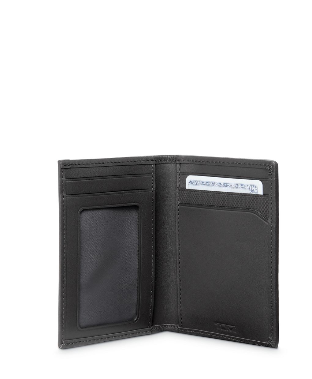 Passport Cover Black Grained Calfskin with CD Icon Signature