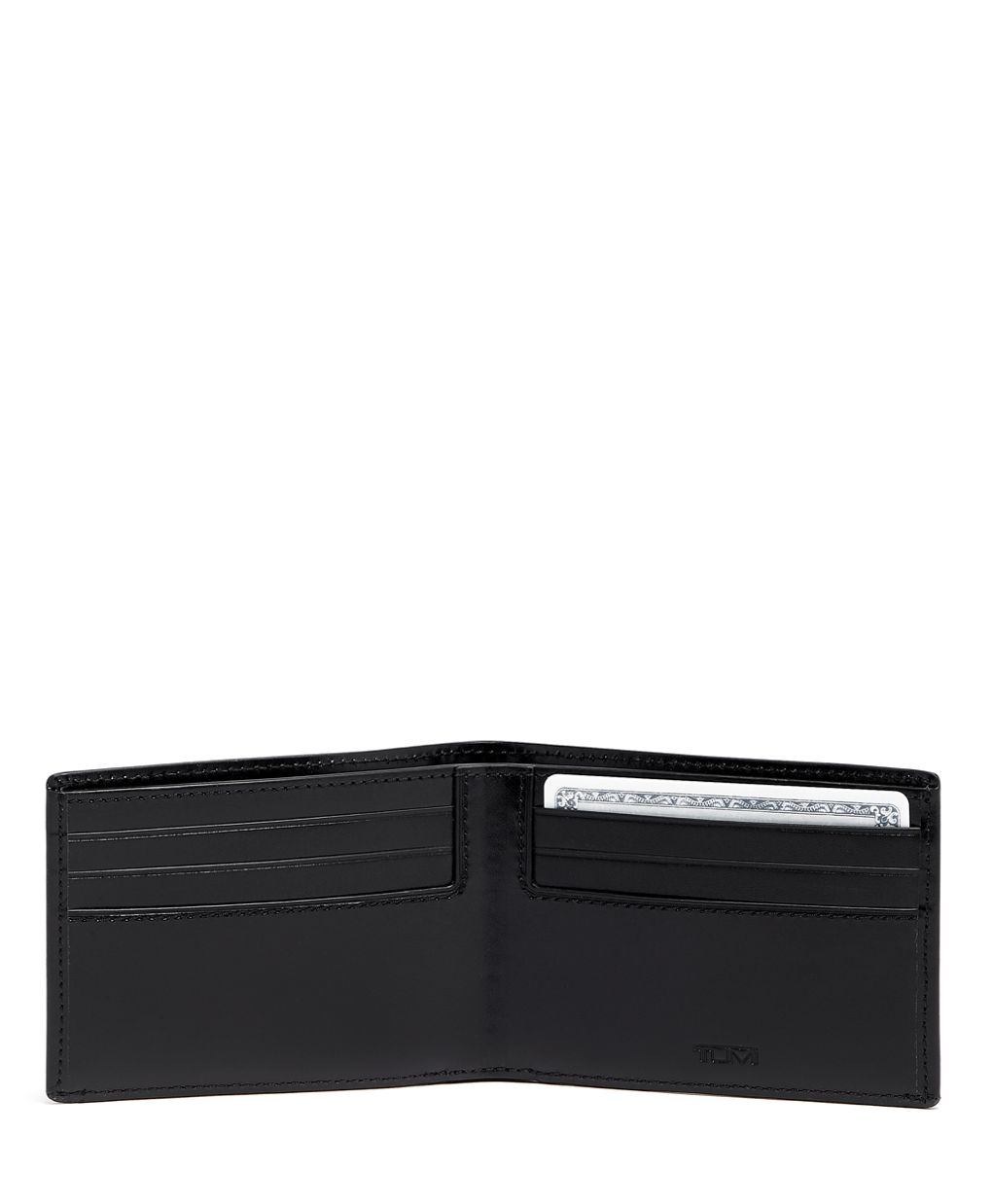 BOSS - Monogram-embossed billfold wallet in grained leather