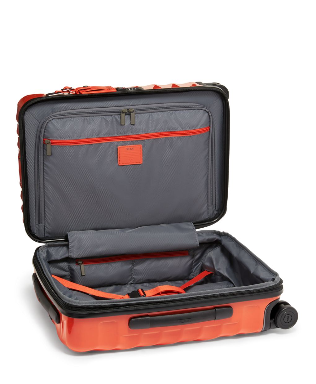 Tumi orange store carry on