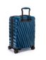 International Expandable 4 Wheeled Carry-On in Dark  Turquoise Side View