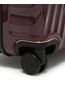 Extended Trip Expandable 4 Wheeled Packing Case in Beetroot Side View