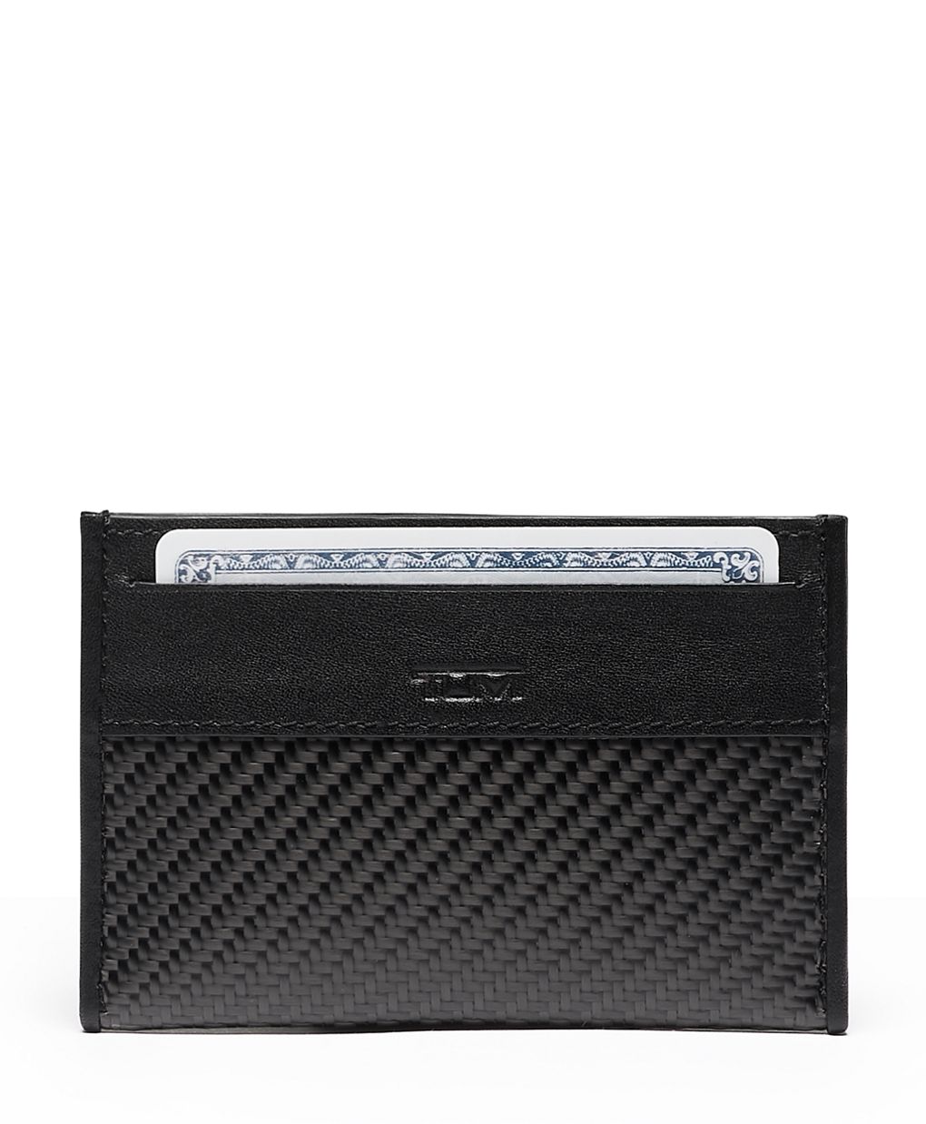 Tumi HC Leather & Shiny Carbon Fiber Case, With Vertical Card Slot