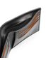 Global Double Billfold in Carbon/Papaya Side View