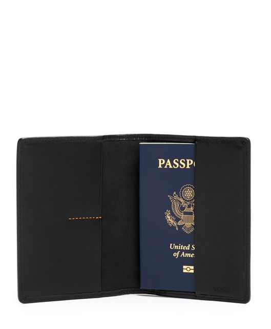 ซองใส่หนังสือเดินทาง Passport Cover CARBON/PAPAYA - large | Tumi Thailand