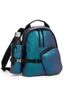 Sterling Backpack in Iridescent  Blue Side View