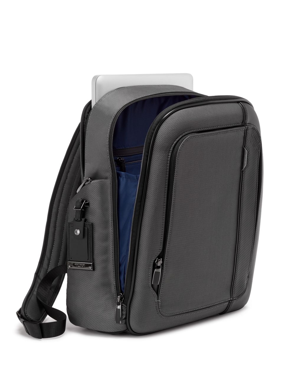 Tumi Arrive Black Leather Larson Backpack