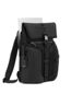 Logistics Flap Lid Backpack in Black Side View