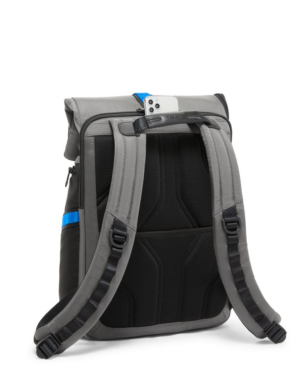 Grey/Blue Logistics Flap Lid Backpack