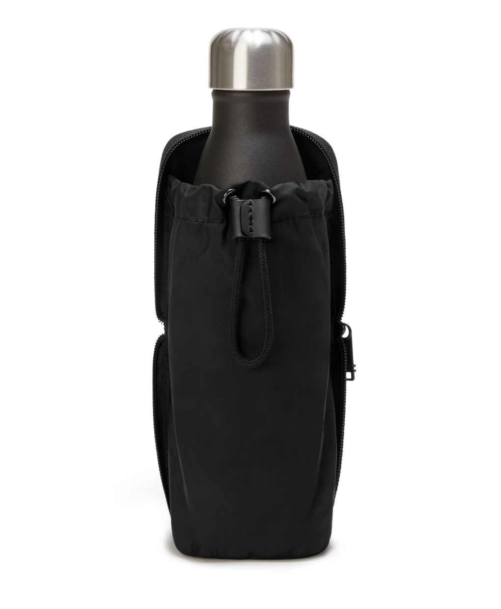 Water Bottle Holder, Nylon Zippered Pouch