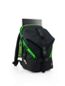 Finch Backpack 15” in Black  Green Side View