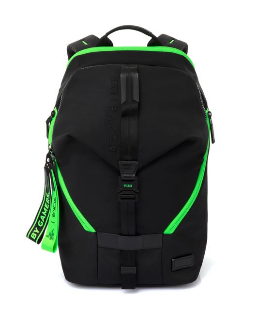 Black  Green Finch Backpack 15”