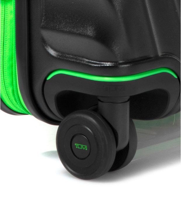 Black  Green International Expandable 4 Wheeled Carry-on