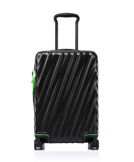 Black  Green International Expandable 4 Wheeled Carry-on