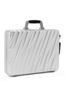 19 Degree Aluminum Briefcase in Silver Side View