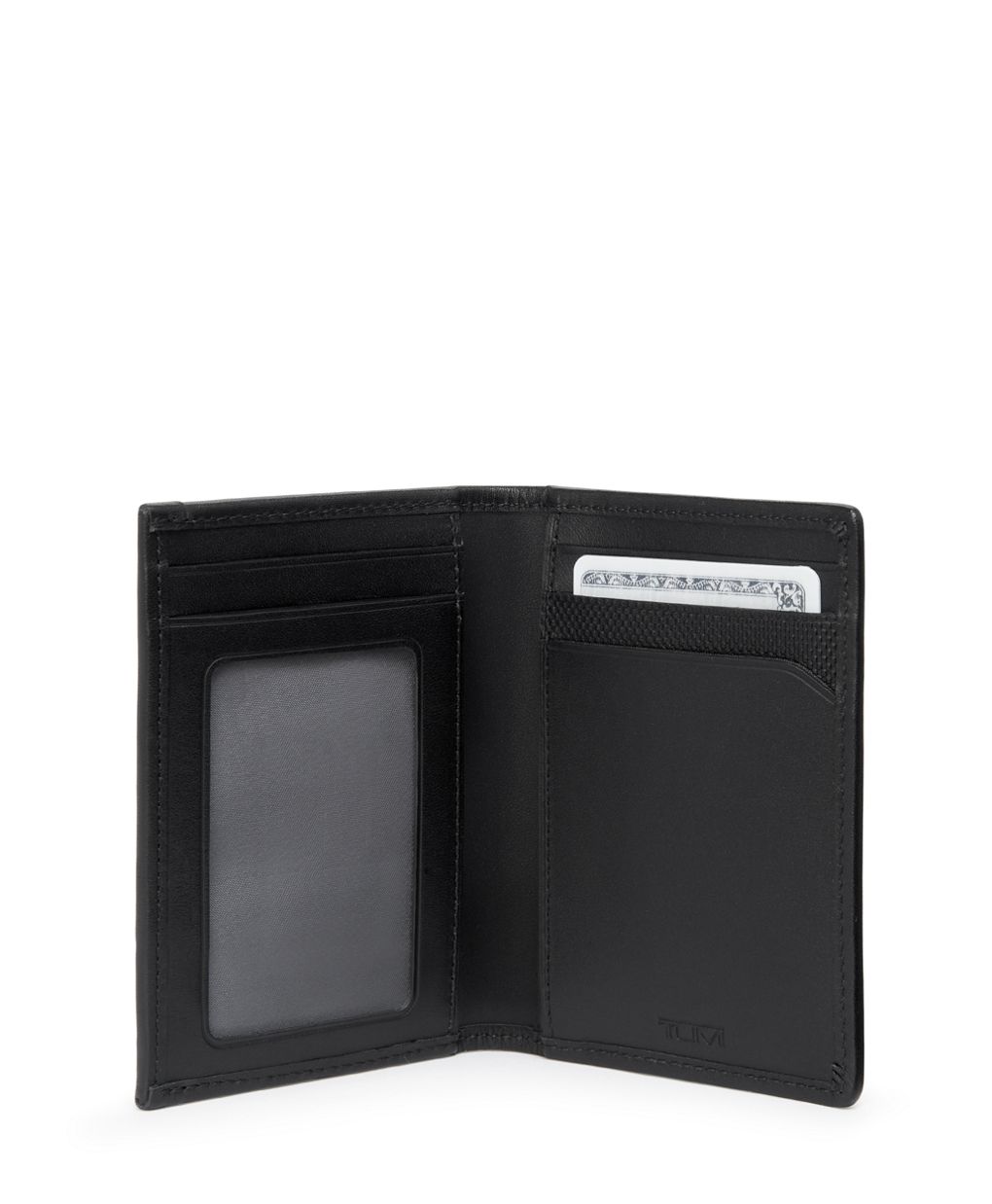 TUMI Monogram Jacquard Fabric Zip Around Coin Purse & Card Holder Black